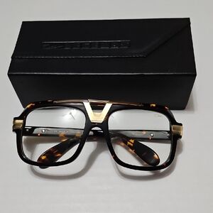 Cazal Legends Tortoiseshell Aviator Frames with Gold Accents Mens Or Womens